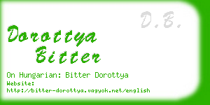 dorottya bitter business card